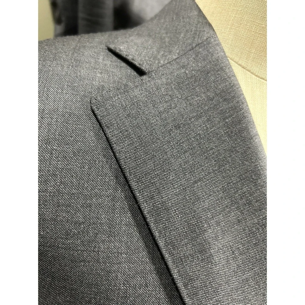 Suitsupply Lazio 2pc Suit Grey Wool Vitale Barberis Canonico 42R Slim 34x31